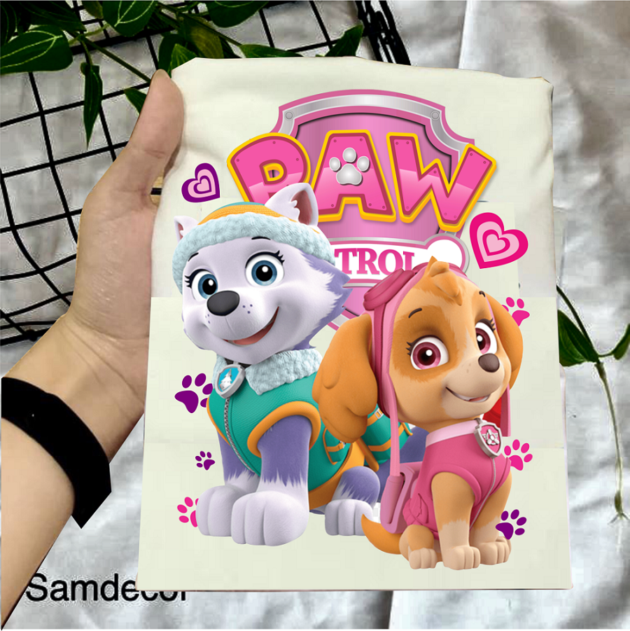 Áo Thun Đội Chó Cứu Hộ Paw Patrol Cho Bé Trai Bé Gái