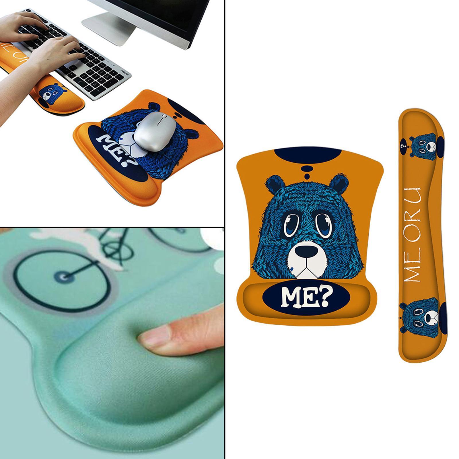 Padded Mouse Wrist  Support and Keyboard Wrist  Pad