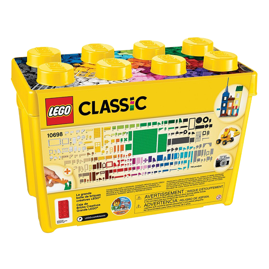 Bộ Lắp Ráp Thùng Gạch Lớn Classic Sáng Tạo LEGO CLASSIC 10698 (790 chi tiết)