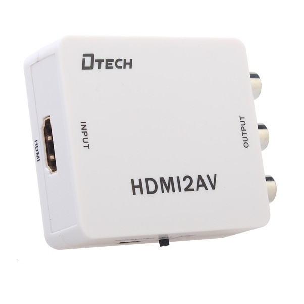 Bộ chuyển đổi HDMI sang AV (RCA) cao cấp Dtech DT-6524 chính hãng