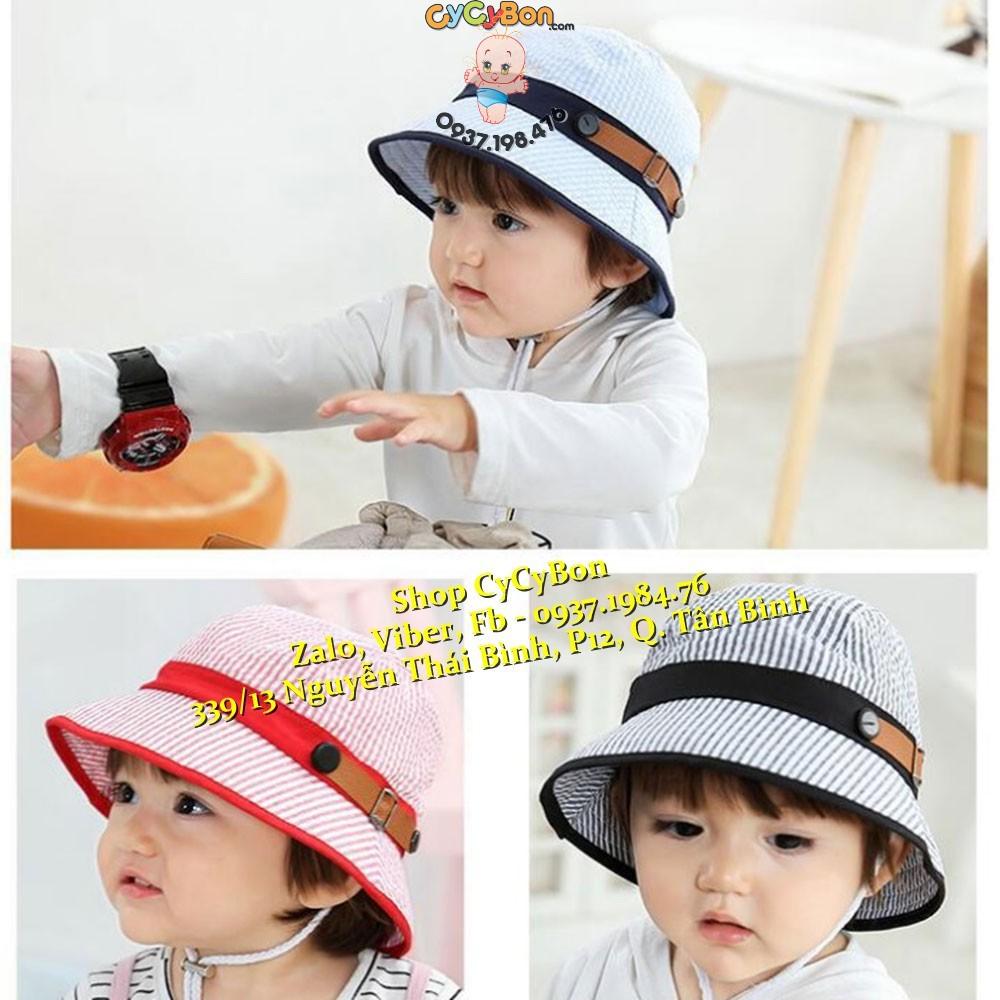 Nón Rộng Vành Kẻ Sọc Cho Bé