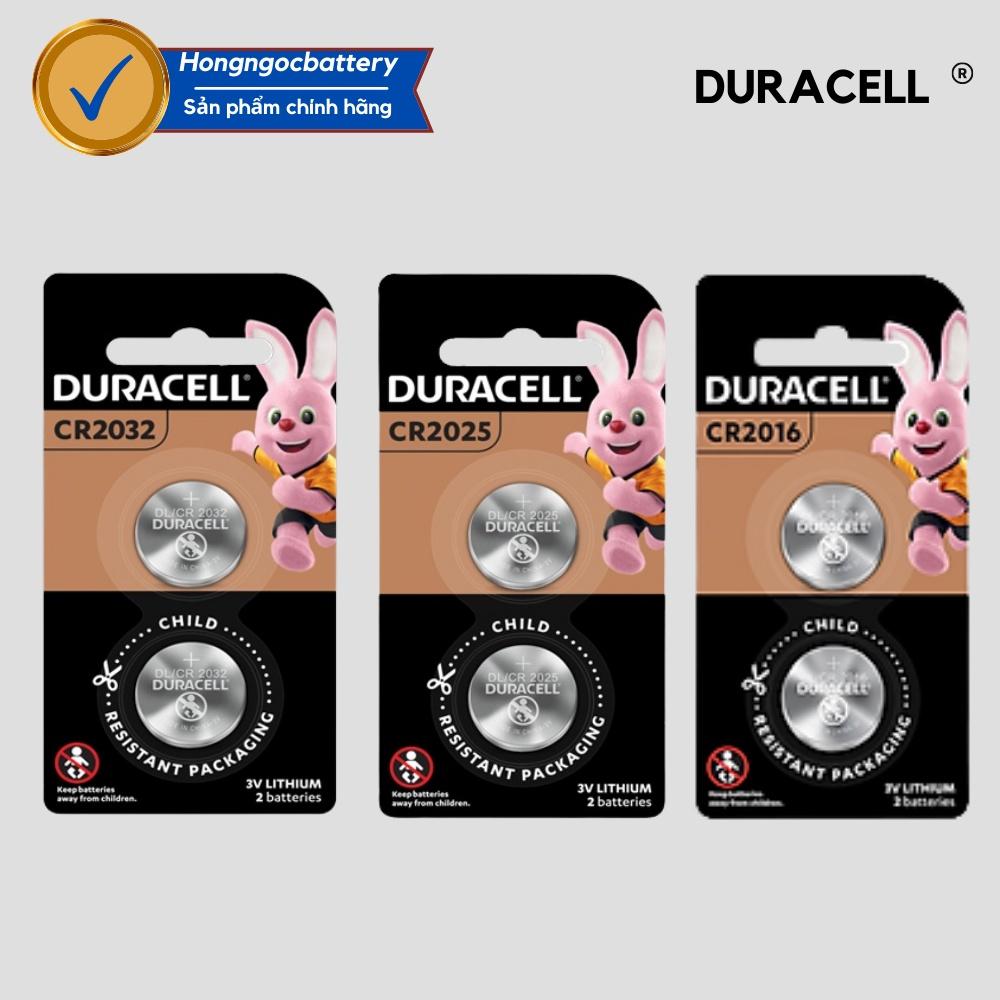 Vỉ 2 Viên Pin Duracell CR2032 / CR2025 / CR2016 Lithium 3V - Hàng chính hãng