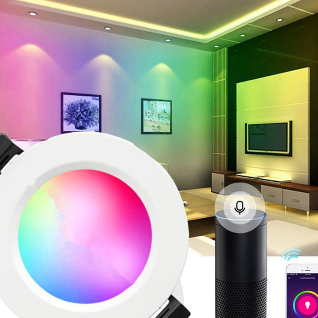 WiFi Smart LED Dimmable Spot Light Downlight Voice Control Energy Saver 7W