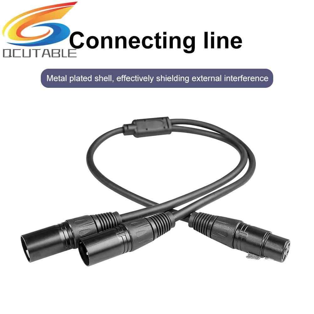 Cáp Chia 3 Pin XLR Sang XLR KéP HìNh Chữ Y 50cm - MàU Đen