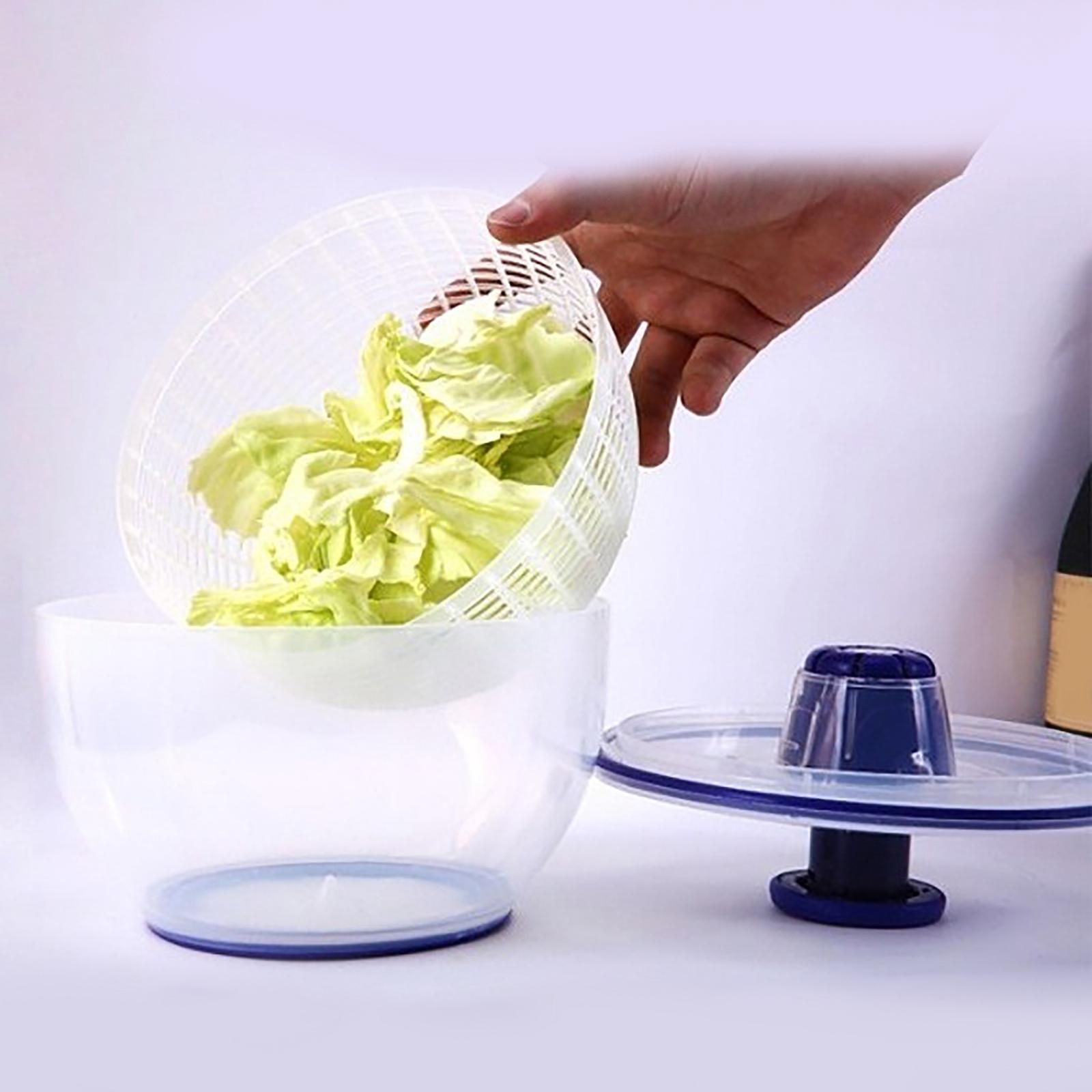 Salad Manual Fruits Vegetables Dryer Drainage Basket