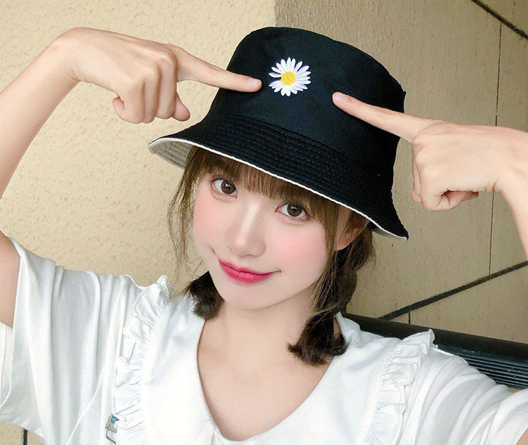 Mũ Vành Nhỏ, Mũ Bucket Hoa Cúc, Mũ Bucket Cụp Phong Cách Swag Siêu Xinh MD07