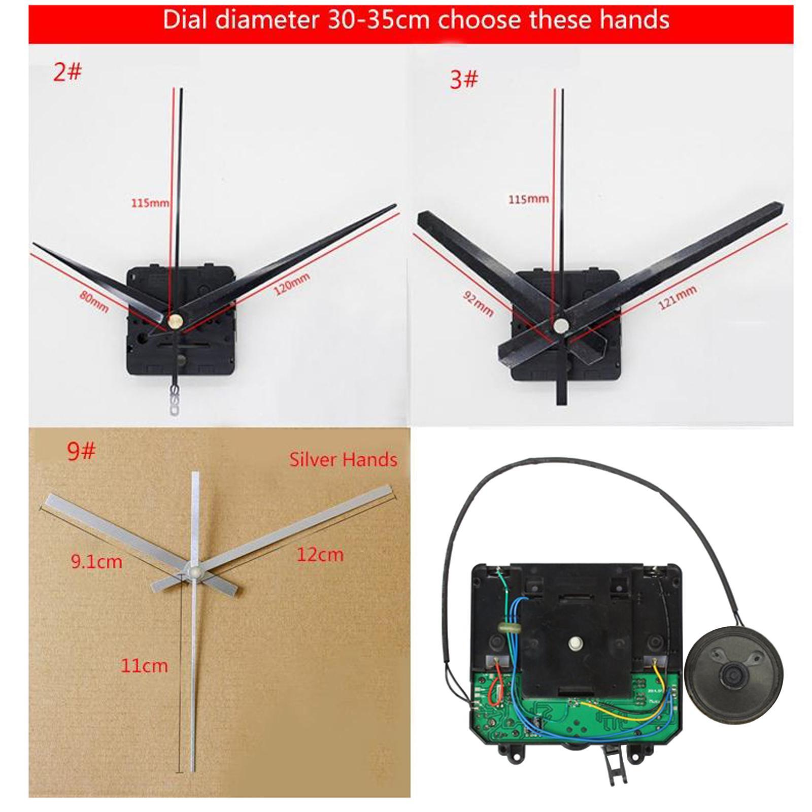 DIY Pendulum Clock Movement Music Box Wall Clock Replacement Parts