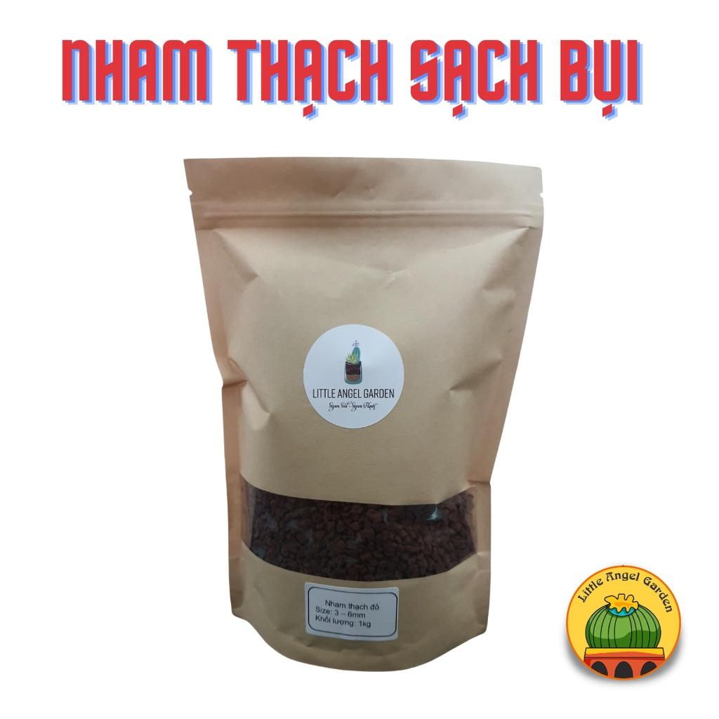 Đá nham thạch đen hoặc đỏ size 3-6mm | Lava đen đỏ | Đá Scoria| đá rải mặt xương rồng sen đá, lithops
