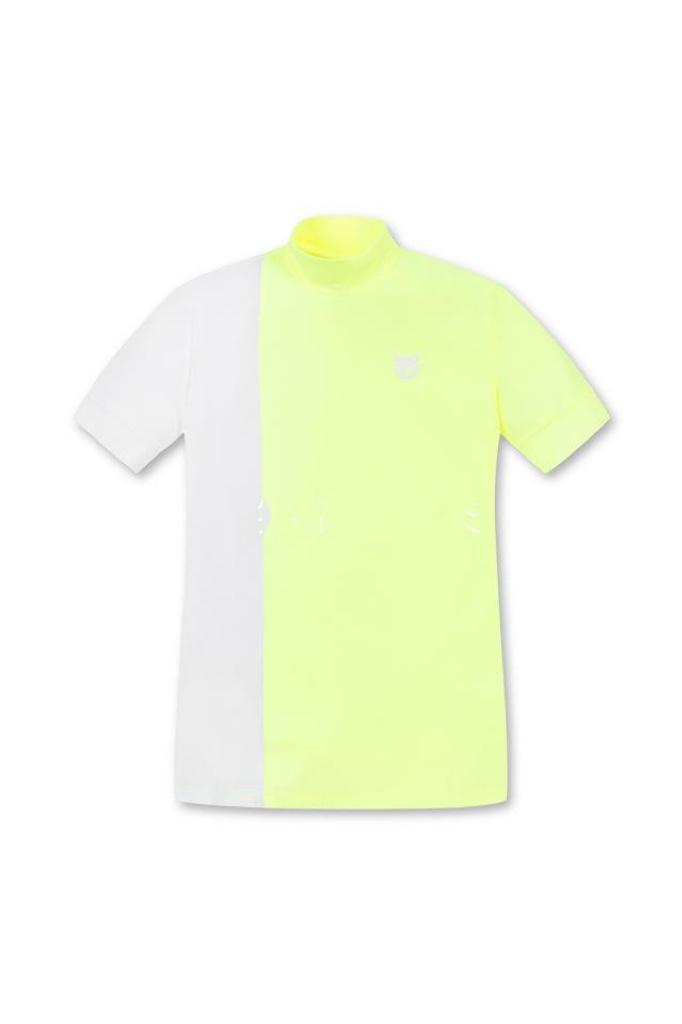 WAAC Golf Jersey Collar Collar cổ áo cao mùa hè Mới Hàn Quốc nguyên bản độc thân nữ Color: Black Size: L