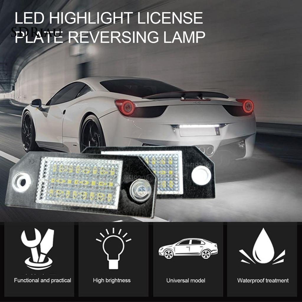 2 Đèn Led 24 Bóng Tiết Kiệm Năng Lượng Cho Biển Số Xe Hơi Ford Focus C-Max Mk2