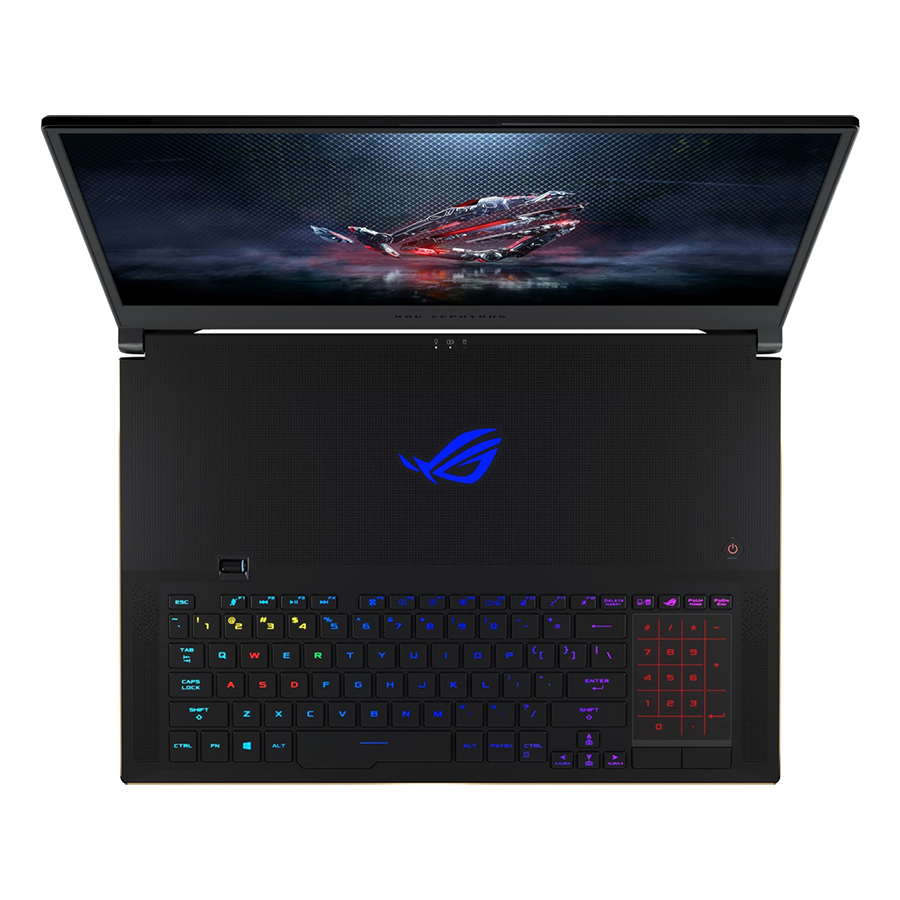 Laptop Asus ROG Zephyrus S GX701GXR-H6072T (Core i7-9750H/ 32GB DDR4 2666MHz/ 1TB SSD PCIE/ RTX 2080-MaxQ 8GB/ 17.3 FHD IPS, 240Hz G-Sync, 3ms/ Win10) - Hàng Chính Hãng