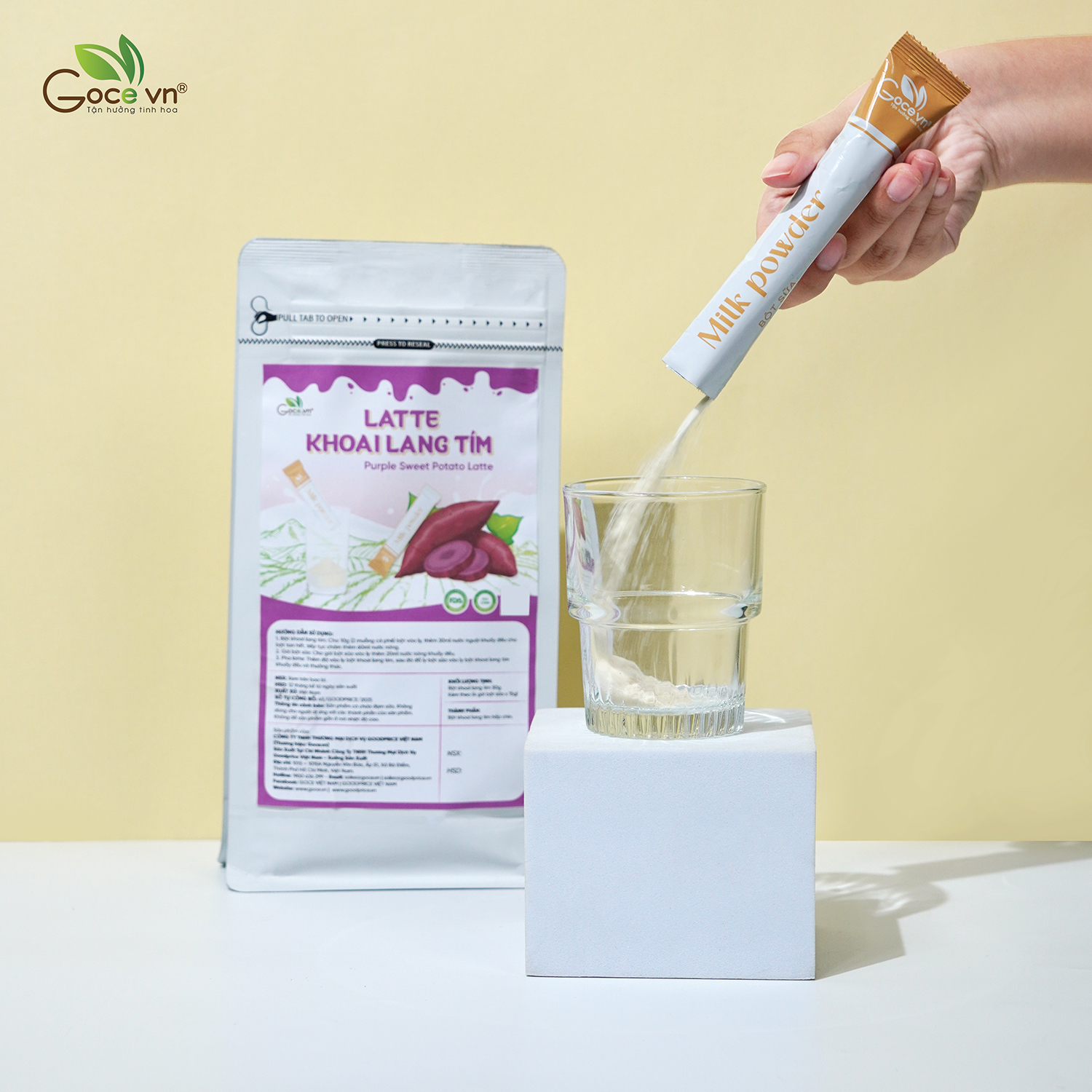 Latte Khoai lang tím Goce - Túi 110g
