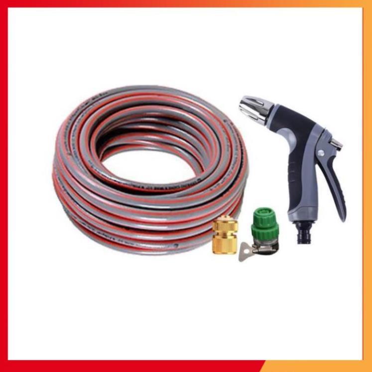 Bộ dây vòi xịt nước rửa xe,tưới cây tăng áp 3 lần 7-10m 206817