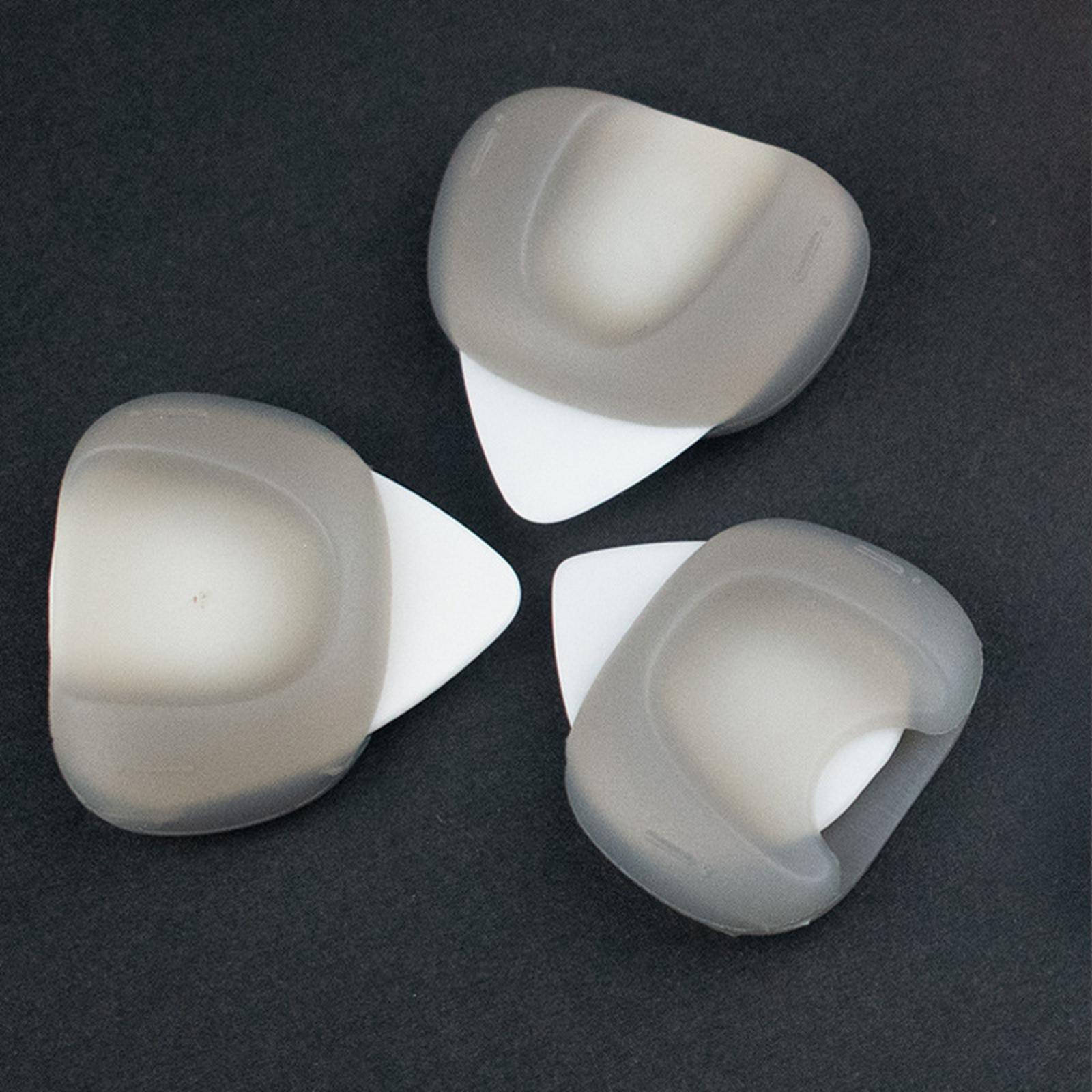 3Pcs Guitar Picks Thumb Finger Picks 0.6/0.96/1.2mm for Bass Acoustic Guitar