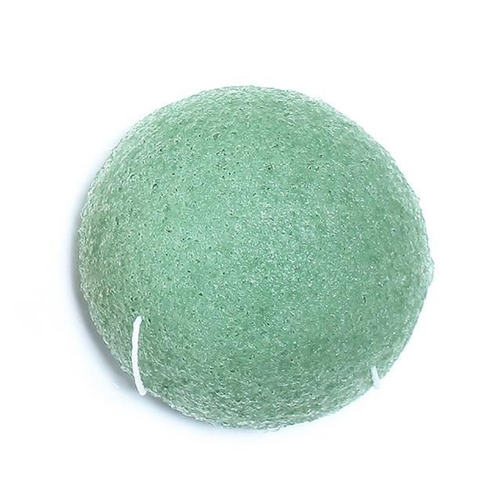 Mút rửa mặt Konjac Trà Xanh Nhật Bản, làm sạch da, tẩy trang, mát xa, tẩy tế bào chết MINISO NATURAL KONJAC CLEANSING SPONGE chính hãng – MNS081