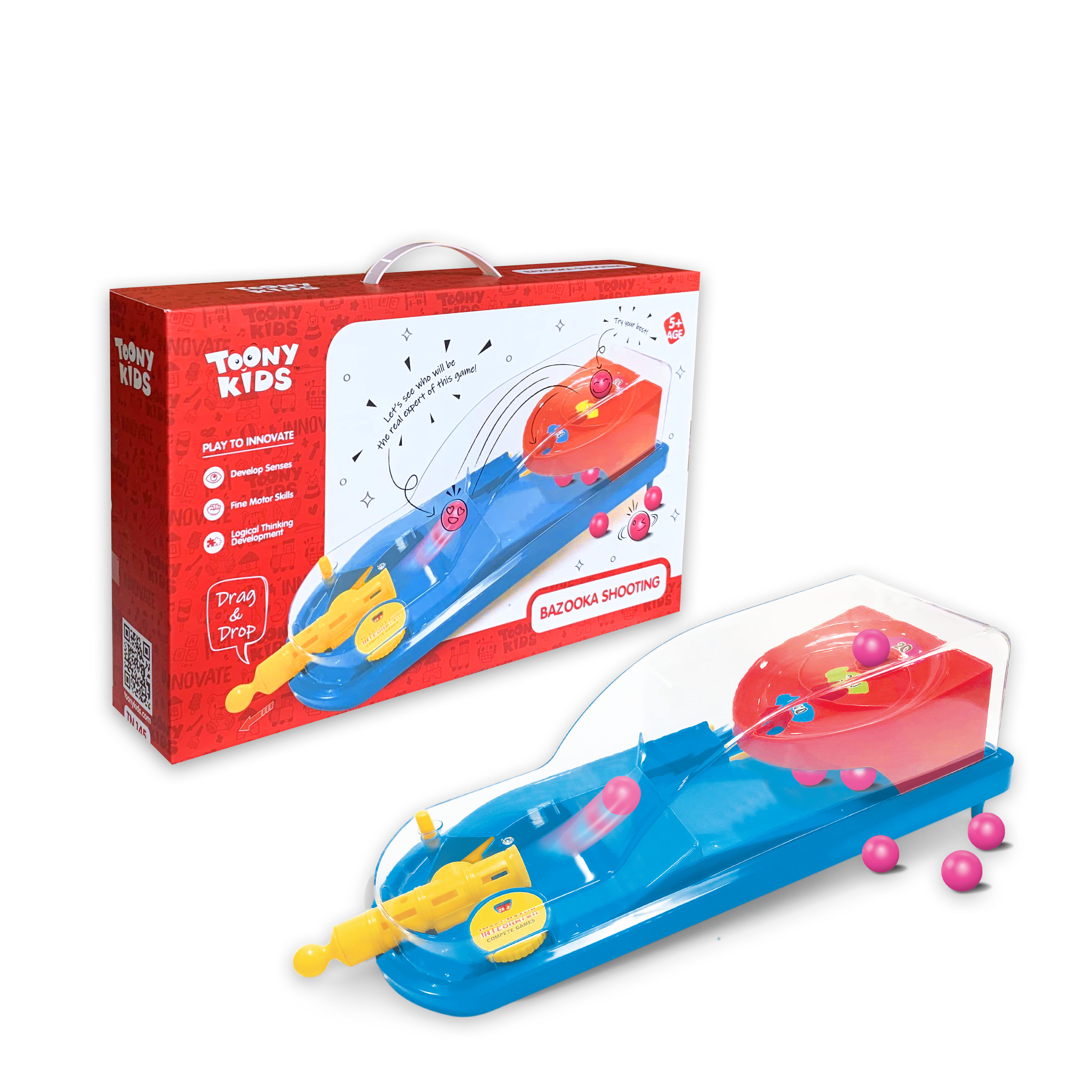 Đồ Chơi Bộ Bắn Bóng 1 TOONYKIDS - Đồ Chơi Vận Động Cho Bé - BAZOOKA SHOOTING TN145