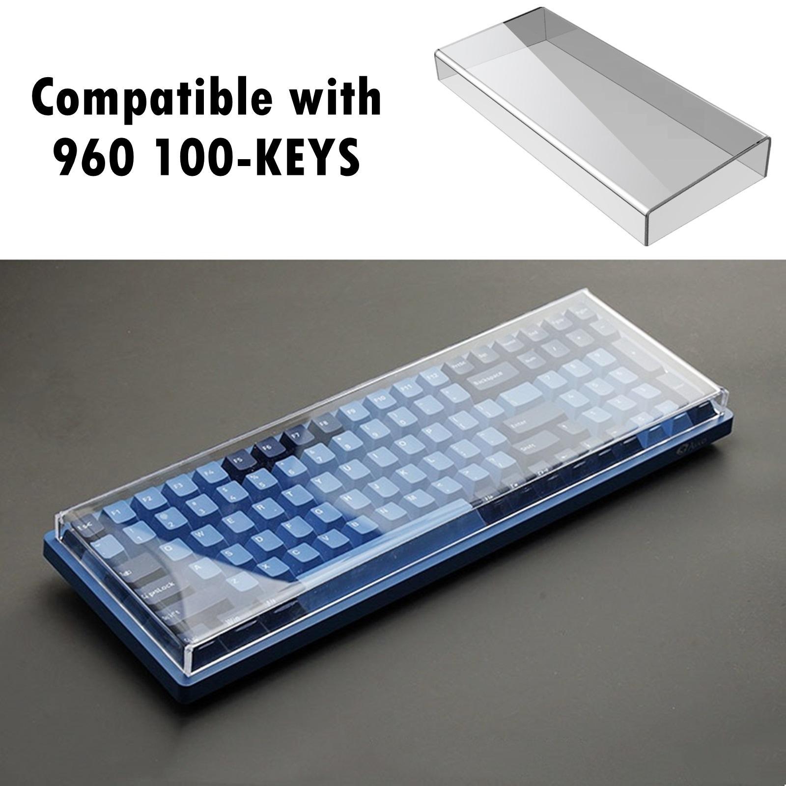 2 pcs Mechanical Keyboard Dust Covers Transparent Easy to