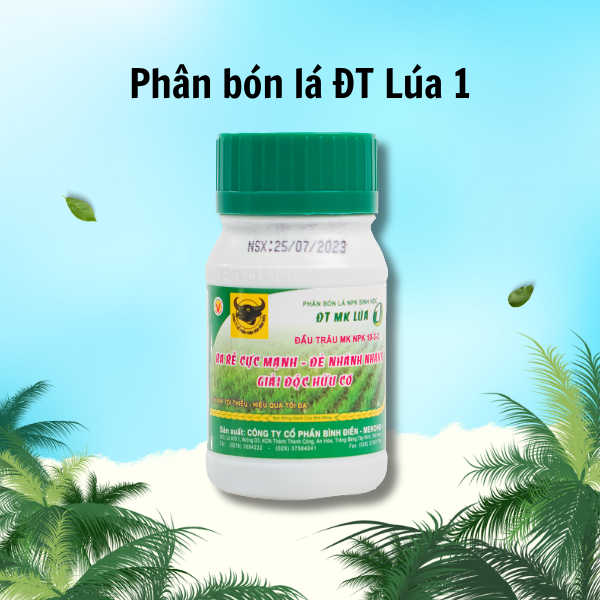 Phân bón lá NPK Sinh Học Đầu Trâu MK-Lúa 1 (10-3-2) - chai 100ml