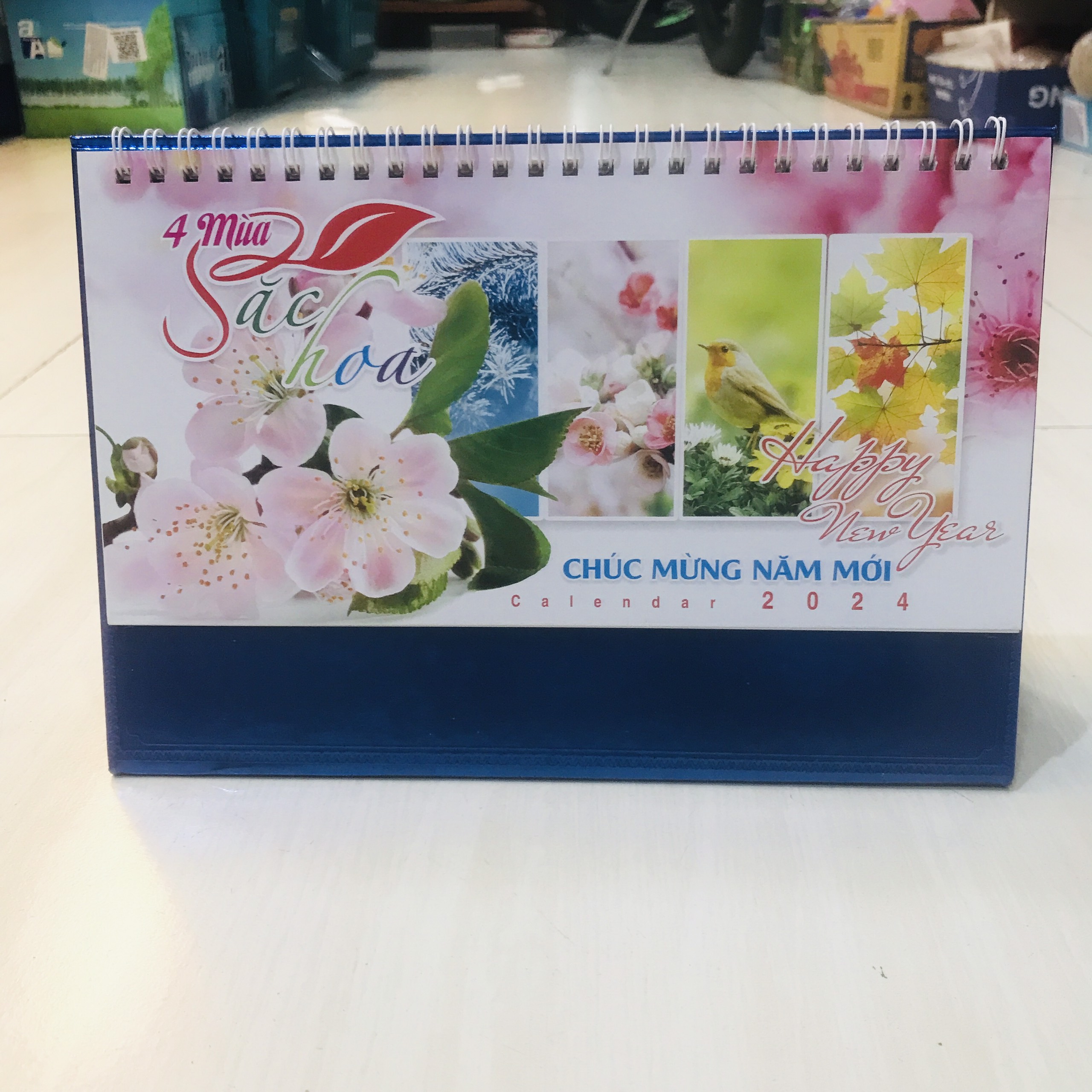 Lịch để bàn 2024kích thước 24cm*16cm có ngày âm