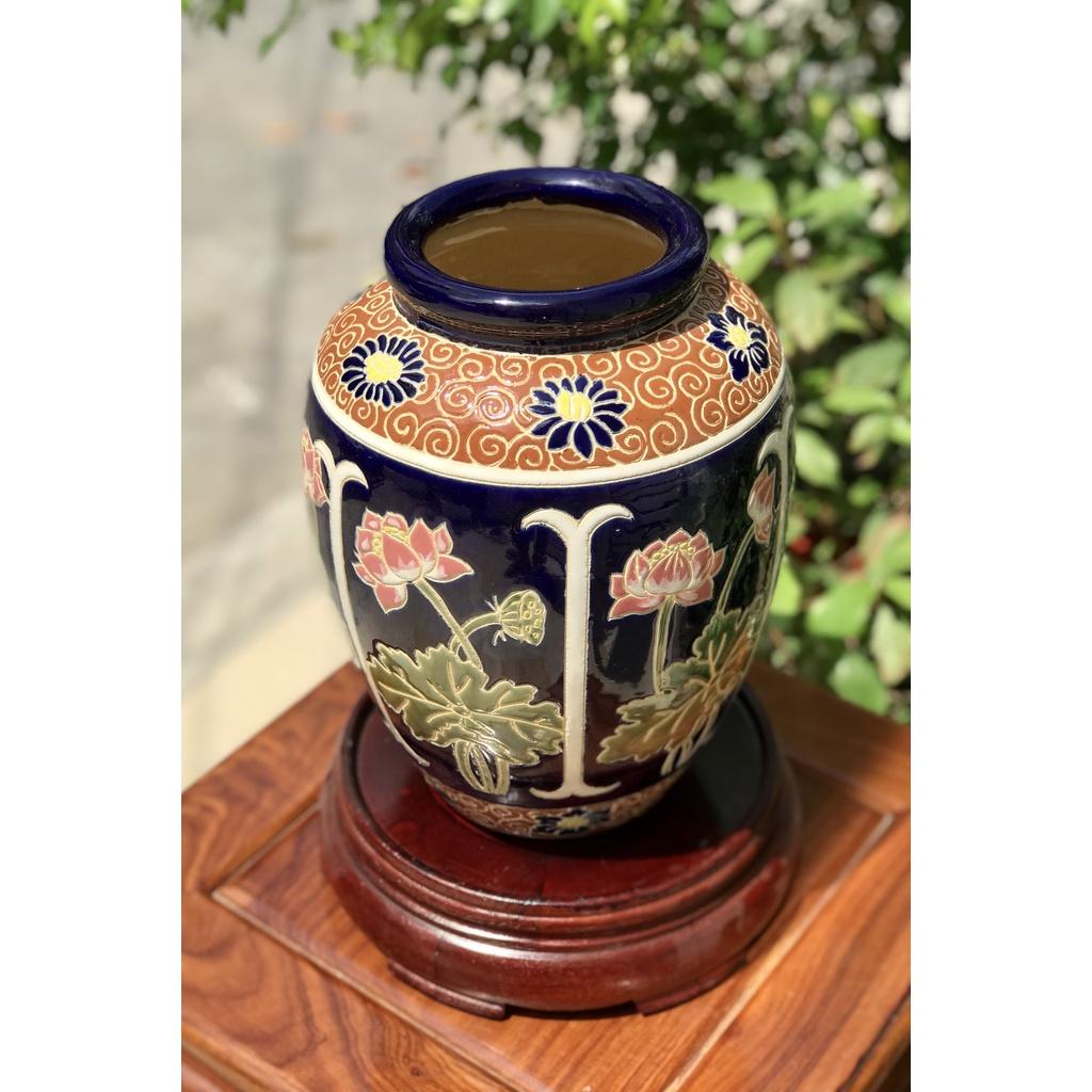 Bình Sen Trắng Gốm Sứ Nam Bộ 30