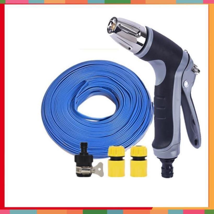 Bộ dây và vòi xịt rửa xe tưới cây tăng áp 20m  206817