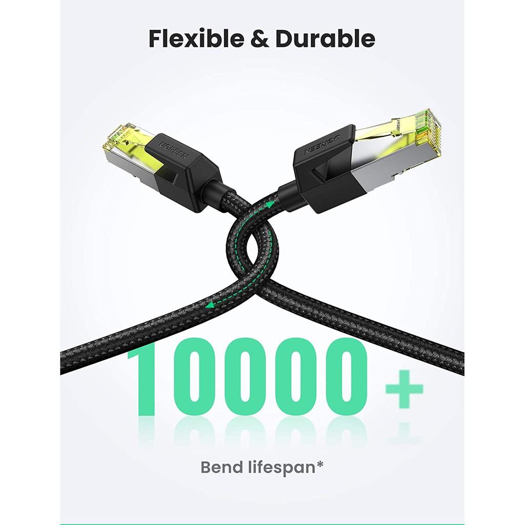 Cáp mạng CAT7 UGREEN OD5.5mm truyền dữ liệu giữa các máy tính NW150 dài 0.5-5m - Hàng chính hãng