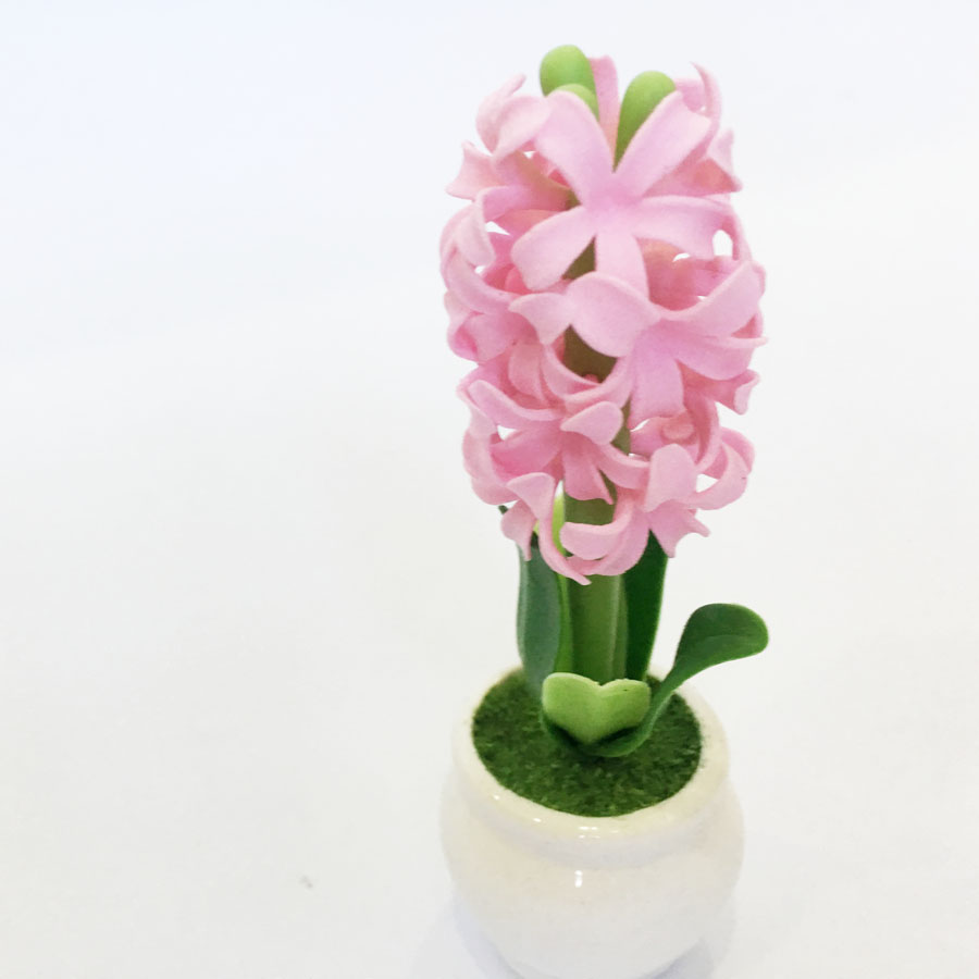 Chậu hoa đất sét mini - Cây dạ lan hương