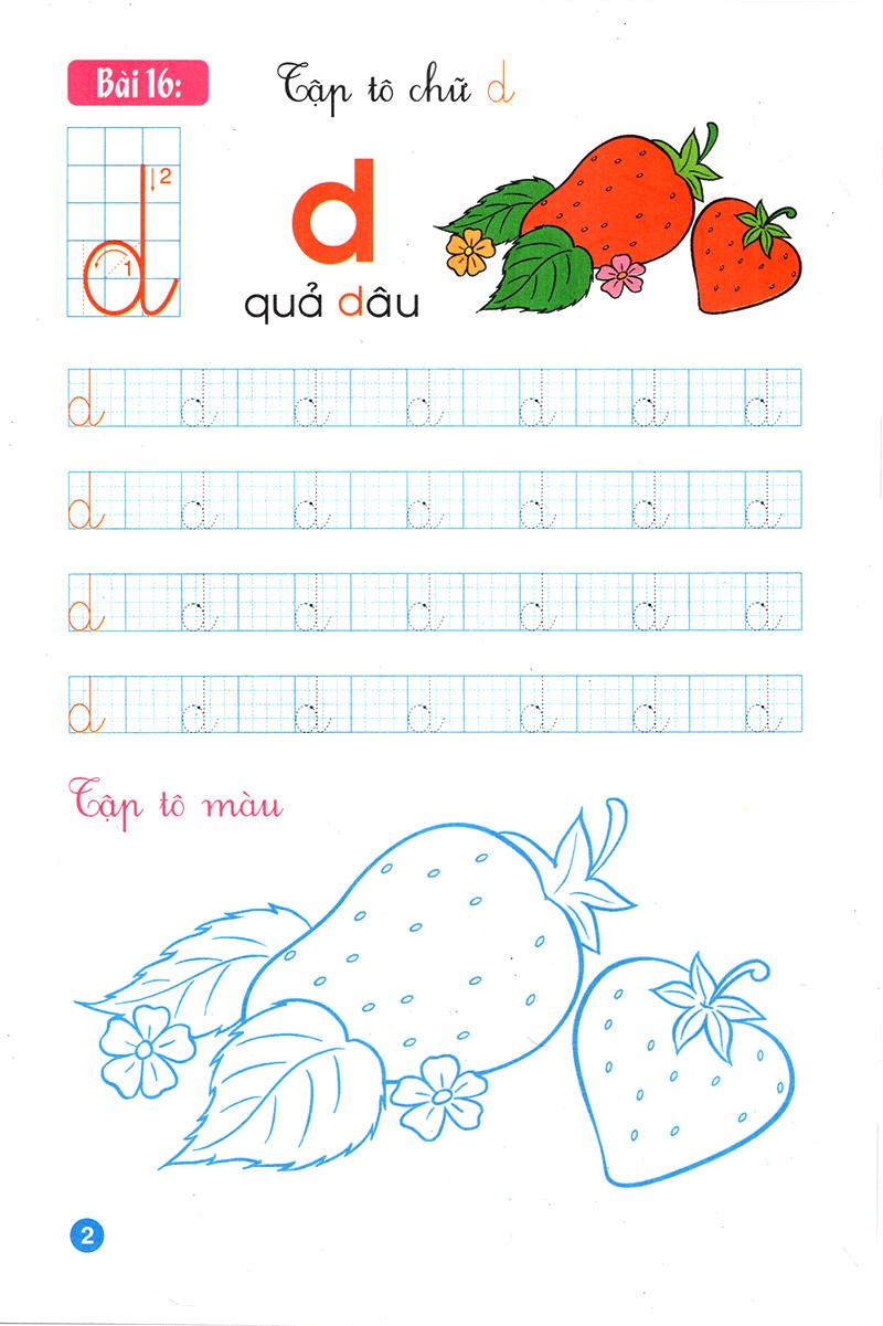 Tập Tô Mẫu Giáo - Chữ Cái - Quyển 3 (Dành Cho 4-5 Tuổi)