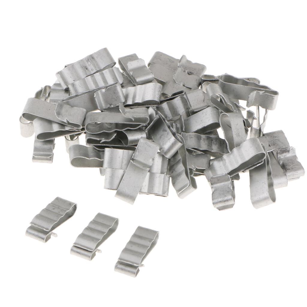 100 Pack Solar Panel Cable Clip Stainless Steel Clips PV Wire to Solar Panel