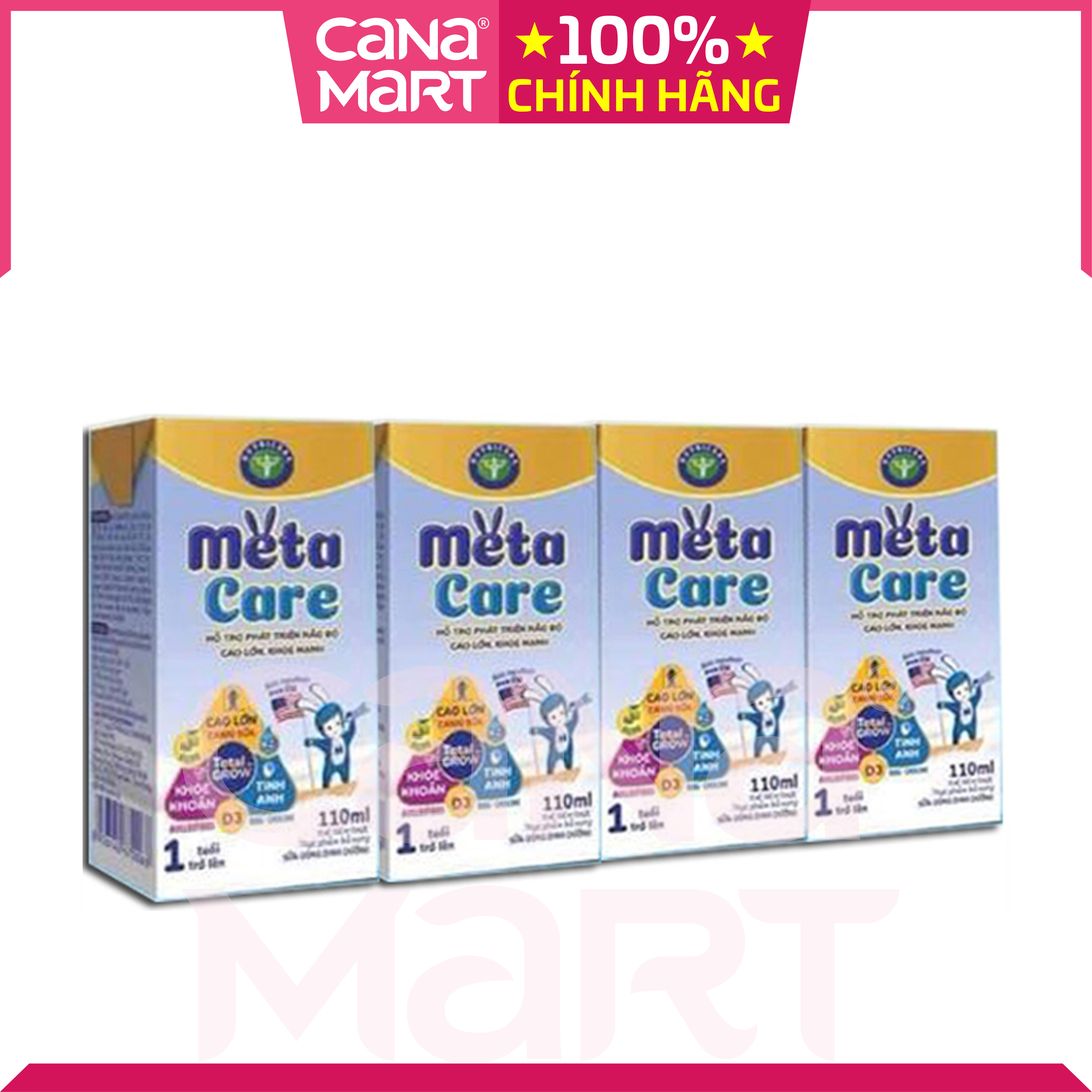 Thùng sữa nước Nutricare Metacare OPTI hỗ trợ hệ tiêu hóa và miễn dich (110ml)