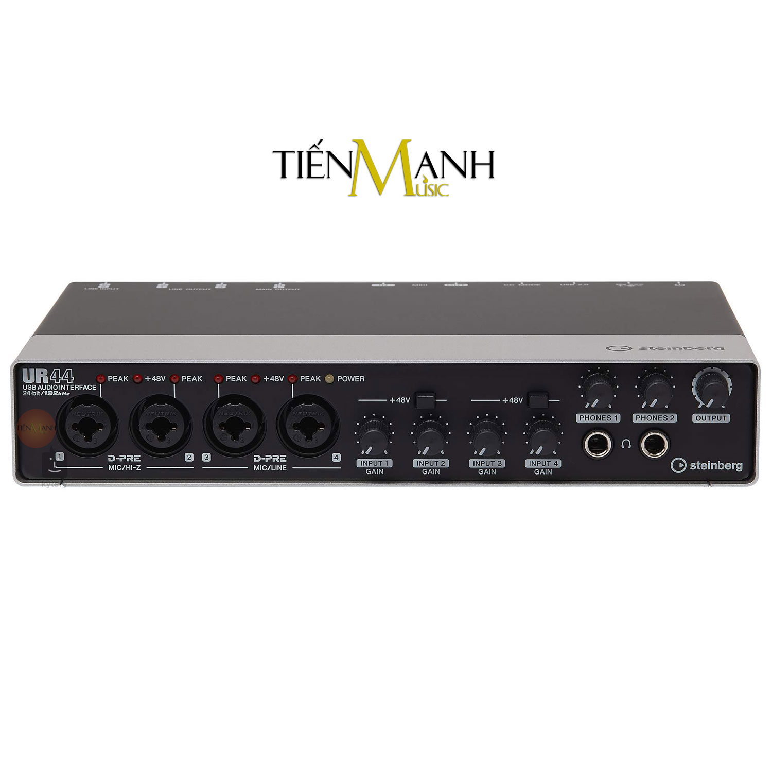 Soundcard Steinberg UR44 - Sound Card Bộ Thu Âm Thanh và Livestream Audio Interface Hàng Chính Hãng - Kèm Móng Gẩy DreamMaker