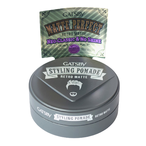 Sáp Retro Matte Pomade Tạo Kiểu Neo-Classic Góc Nước Bóng Mượt + Tặng Reuzel Grooming Tonic - Chính hãng - GATSBY STYLING POMADE 75G