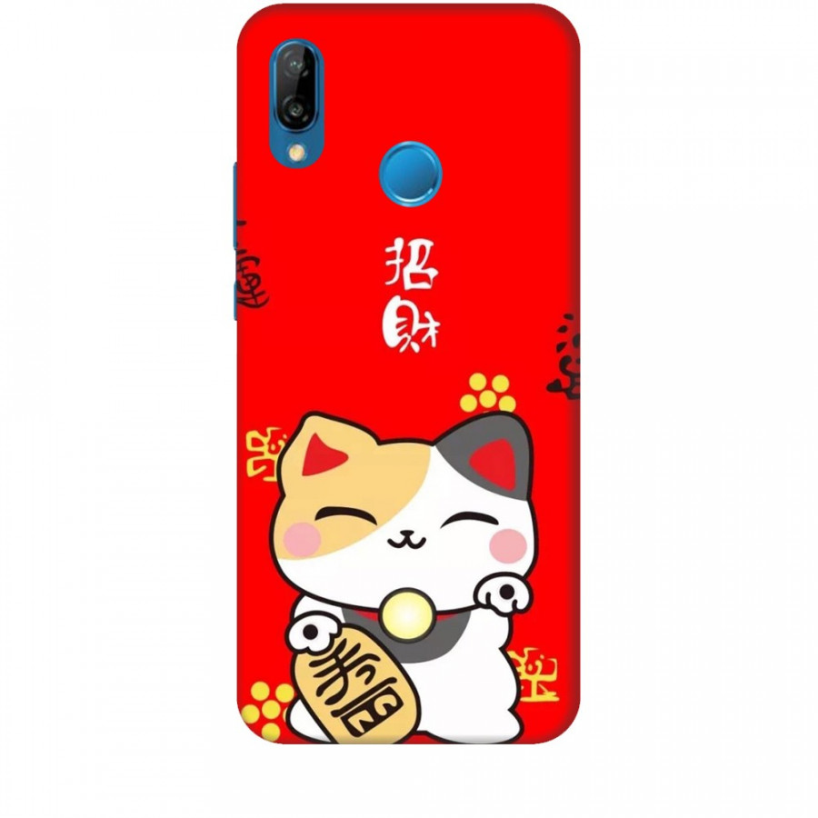 Ốp lưng dành cho điện thoại HUAWEI NOVA 3E Mèo Thần Tài Mẫu 1