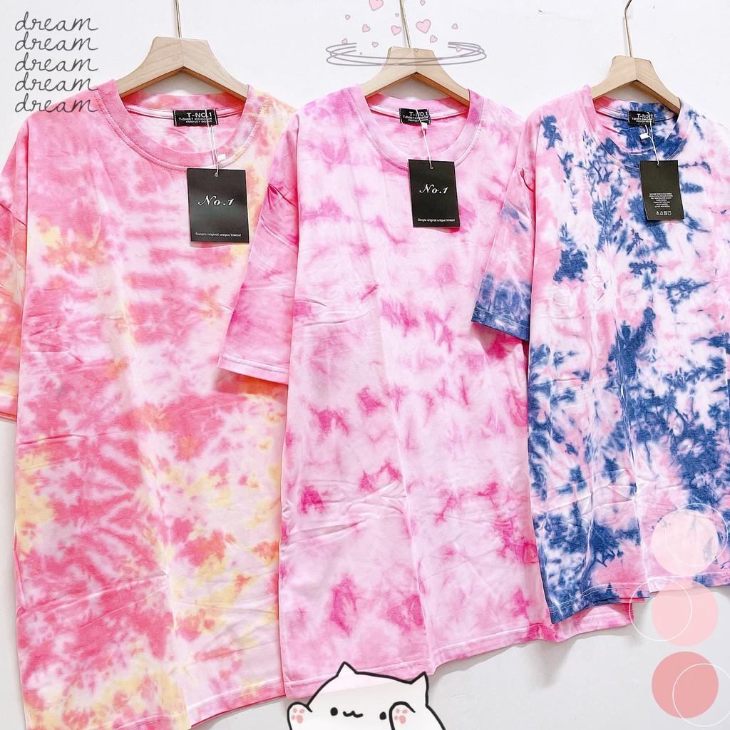 Áo loang trơn tie dye unisex form rộng Tie Boutique