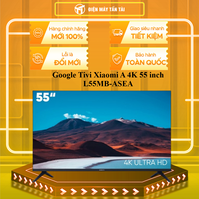 L55MB-ASEA - Google Tivi Xiaomi A 4K 55 inch L55MB-ASEA 2026 - HÀNG CHÍNH HÃNG - GIAO HCM