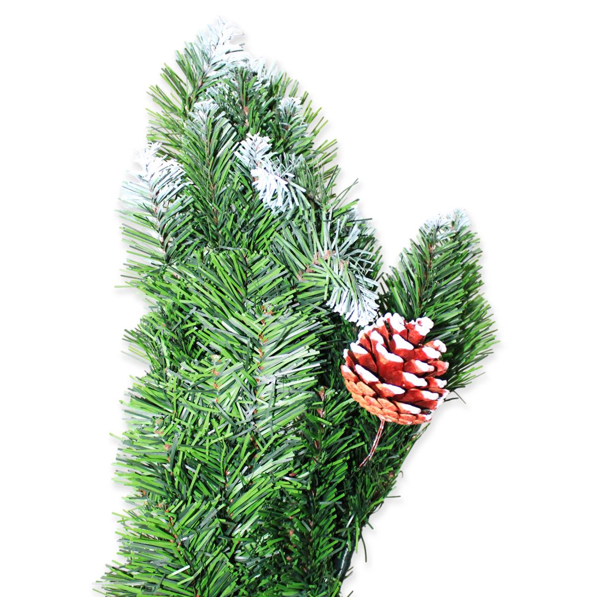 Cây Thông Noel Đầu Nhọn Phun Sơn Gắn Trái Thông 180 cm - Cây Treo - Chaang Chiia LP-TP-6