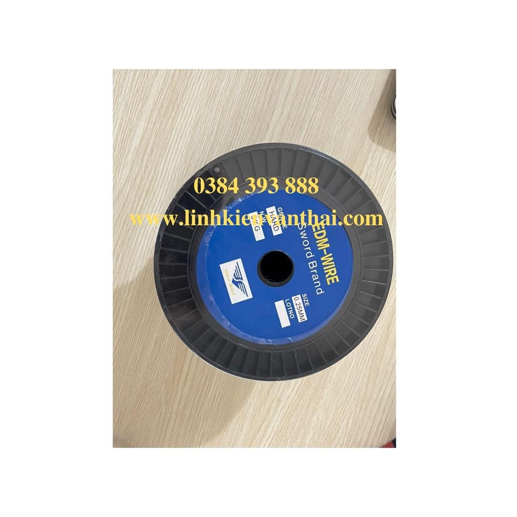 DÂY ĐỒNG CHO MÁY CẮT DÂY EDM/ĐƯỜNG KÍNH DÂY 0.25MM/5KG/CUỘN