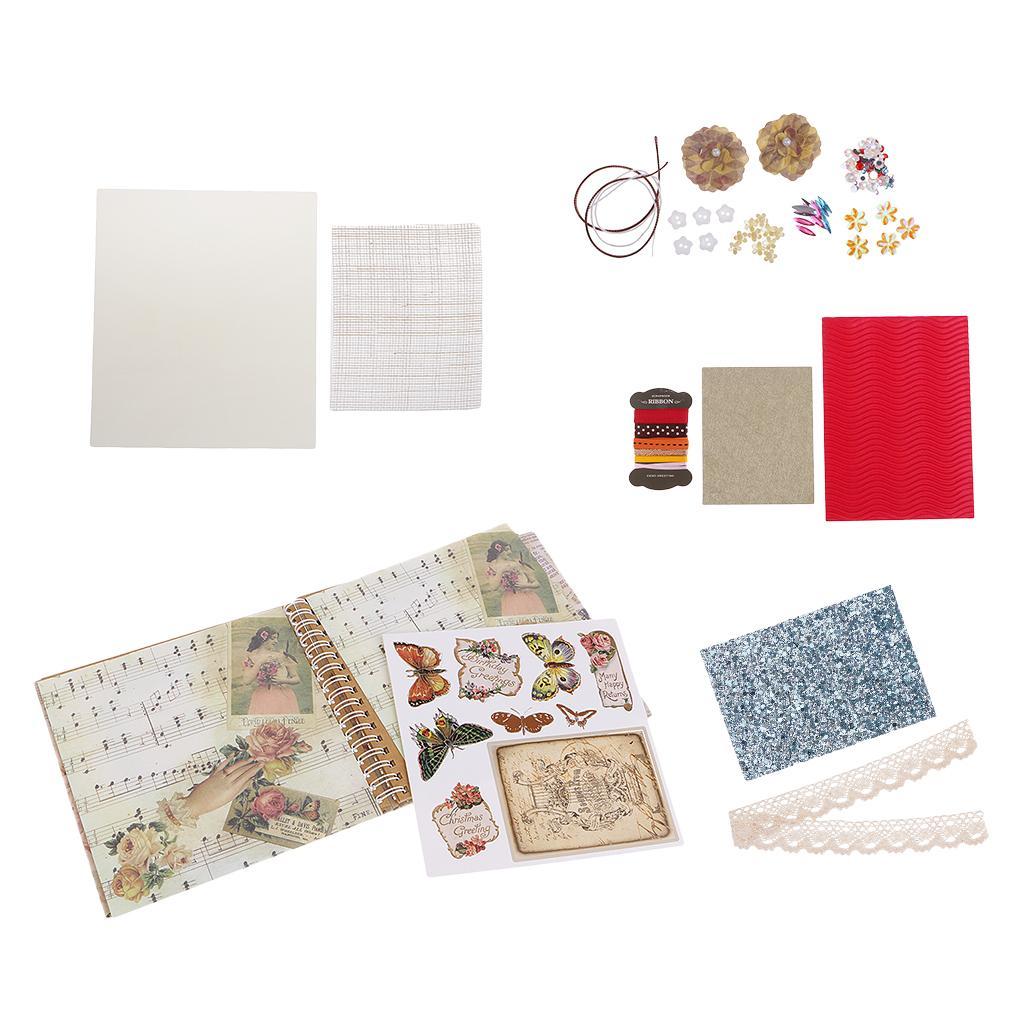 Kids Scrapbook Album Handmade DIY Family Scrapbook Picture Case Storage