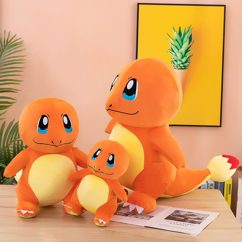 Gấu Bông Pokemon Khủng Long Lửa Charmander (23cm---&gt;90cm) Hàng Xịn Cao Cấp Loại 1, (Tặng Kèm 1 Ví Da 12 Ngăn Đựng Thẻ Atm, Cccd)