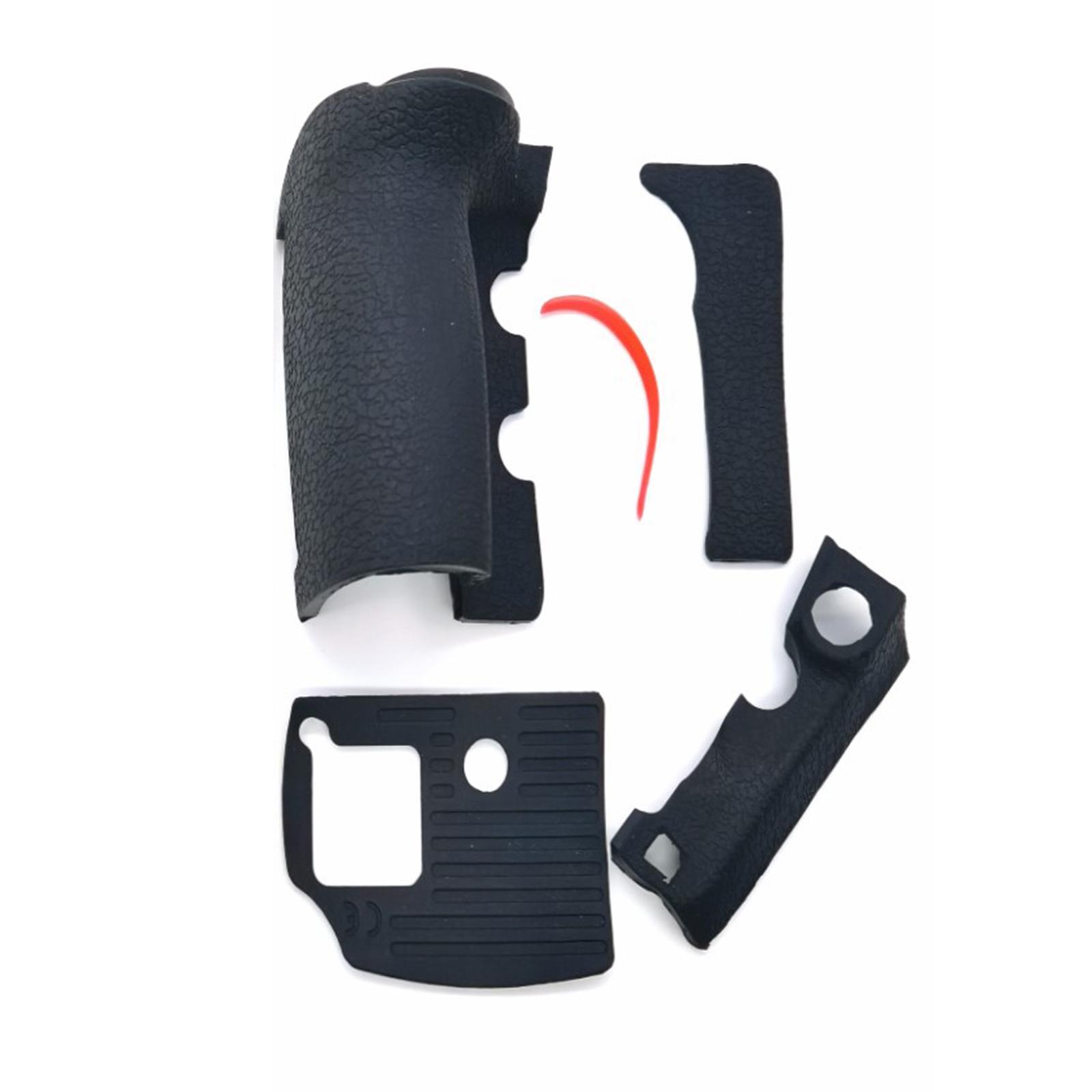 4Pcs Digital Camera Body Rubber Covers Grip Bottom Rear Thumb Side for D810 DSLR Camera Repair Part Cover Unit