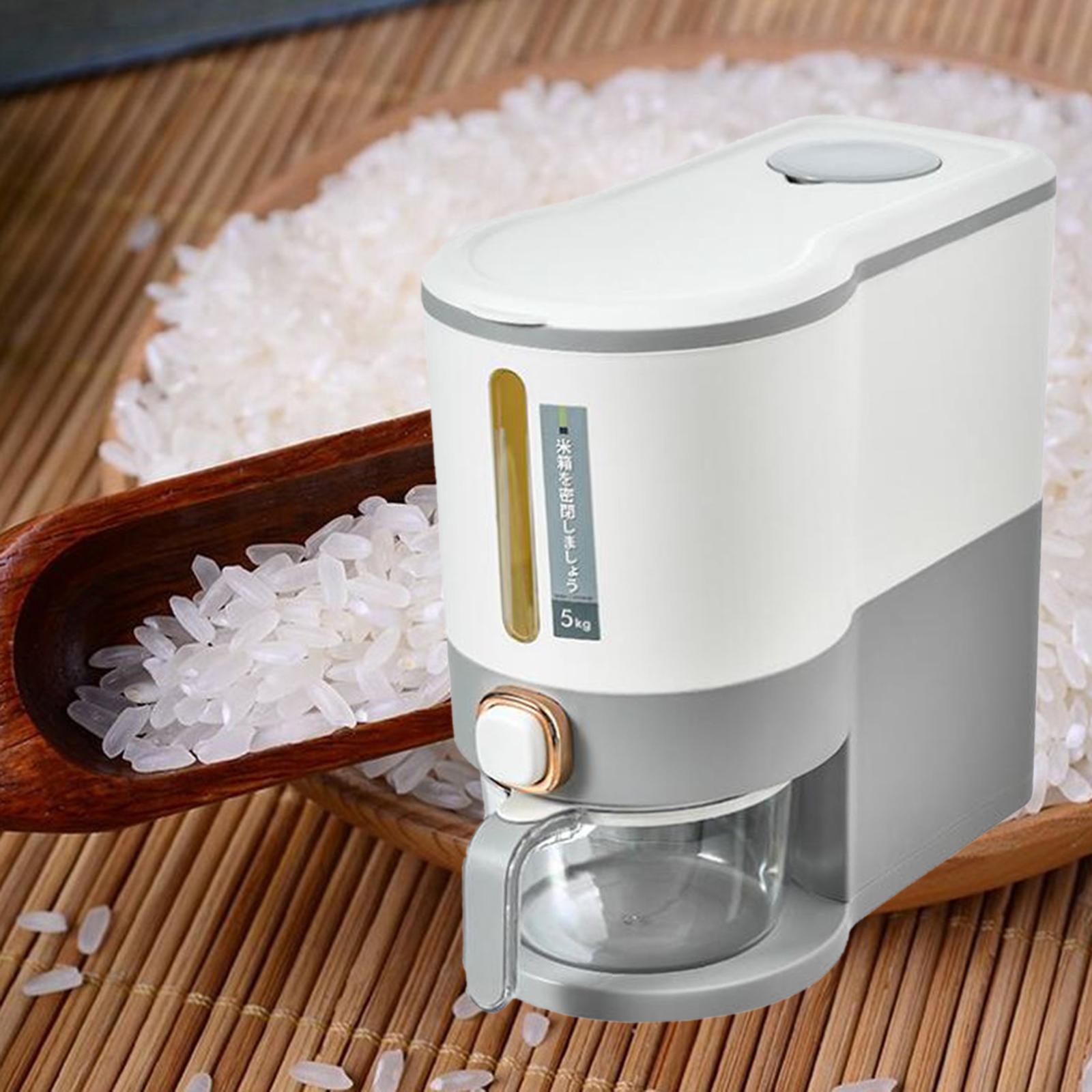 Queen Multifunctional Rice Dispenser Airtight Barrel Dust-Proof Storage for