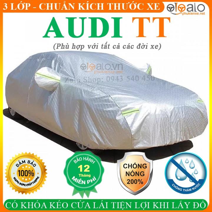 Bạt Che Phủ Xe Ô Tô Audi TT Cao Cấp 3 Lớp Chống Nắng Nóng Chống Nước Chống xước | OTOALO