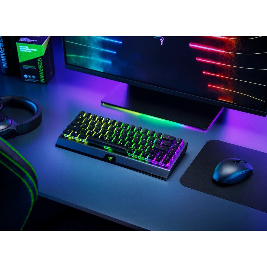 Bàn phím Razer BlackWidow V3 Mini HyperSpeed-Wireless Mechanical-Yellow Switch_RZ03-03890100-R3M1- HÀNG CHÍNH HÃNG