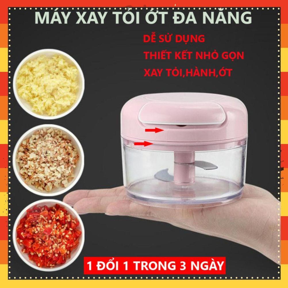 Máy xay tỏi ớt cao cấp mini cầm tay đa năng thế hệ mới tiện dụng xay mọi loại gia vị