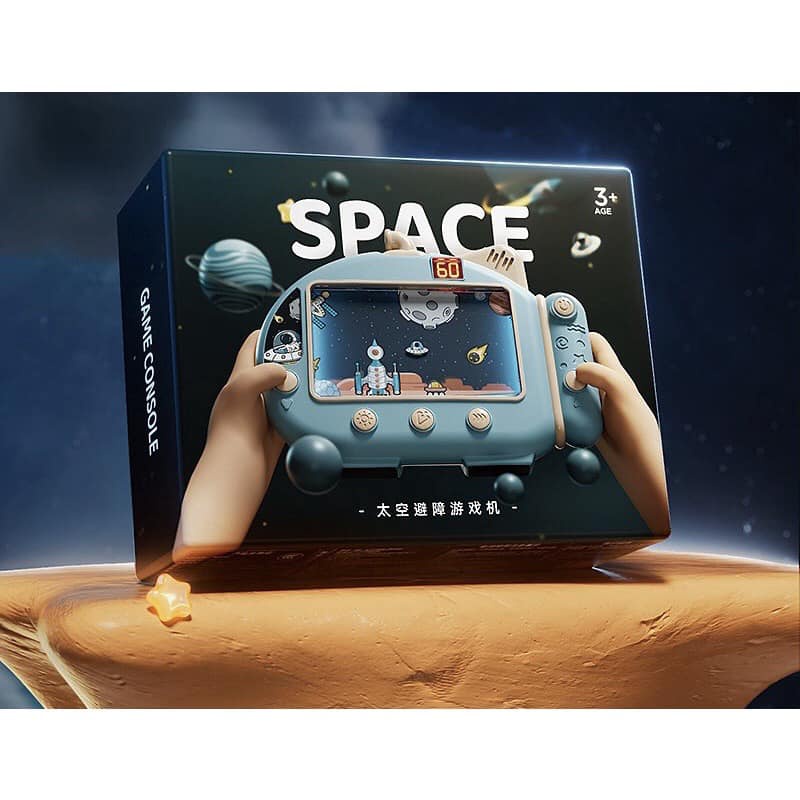 [MẪU MỚI] Máy chơi game phi hành gia, Game đua tàu vũ trụ cho bé