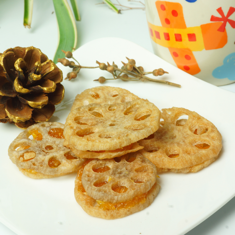 Bánh ăn kiêng củ sen kẹp thơm GUfoods - Lành mạnh, bổ dưỡng, tốt cho sức khoẻ