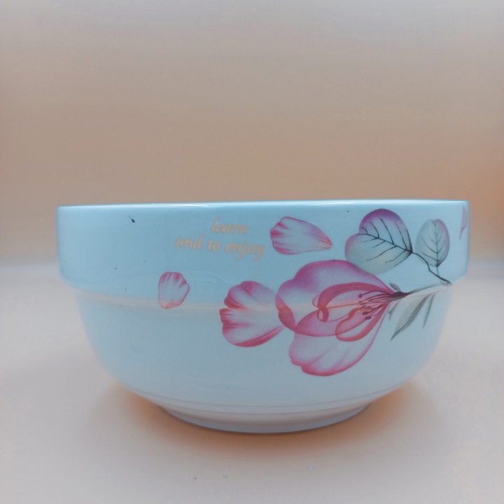Tô Phở Có Ngấn Họa Tiết Bông Hoa Đường Kính 18 cm Cao Cấp