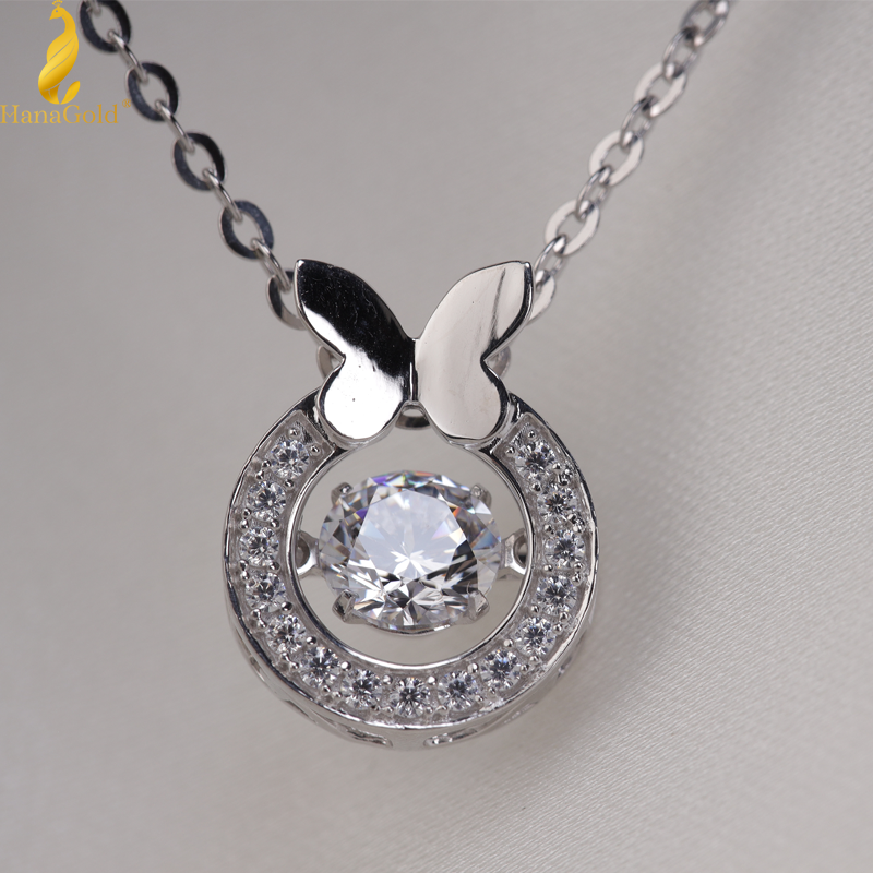 Dây Chuyền Bạc 925 Mặt Đá Butterfly