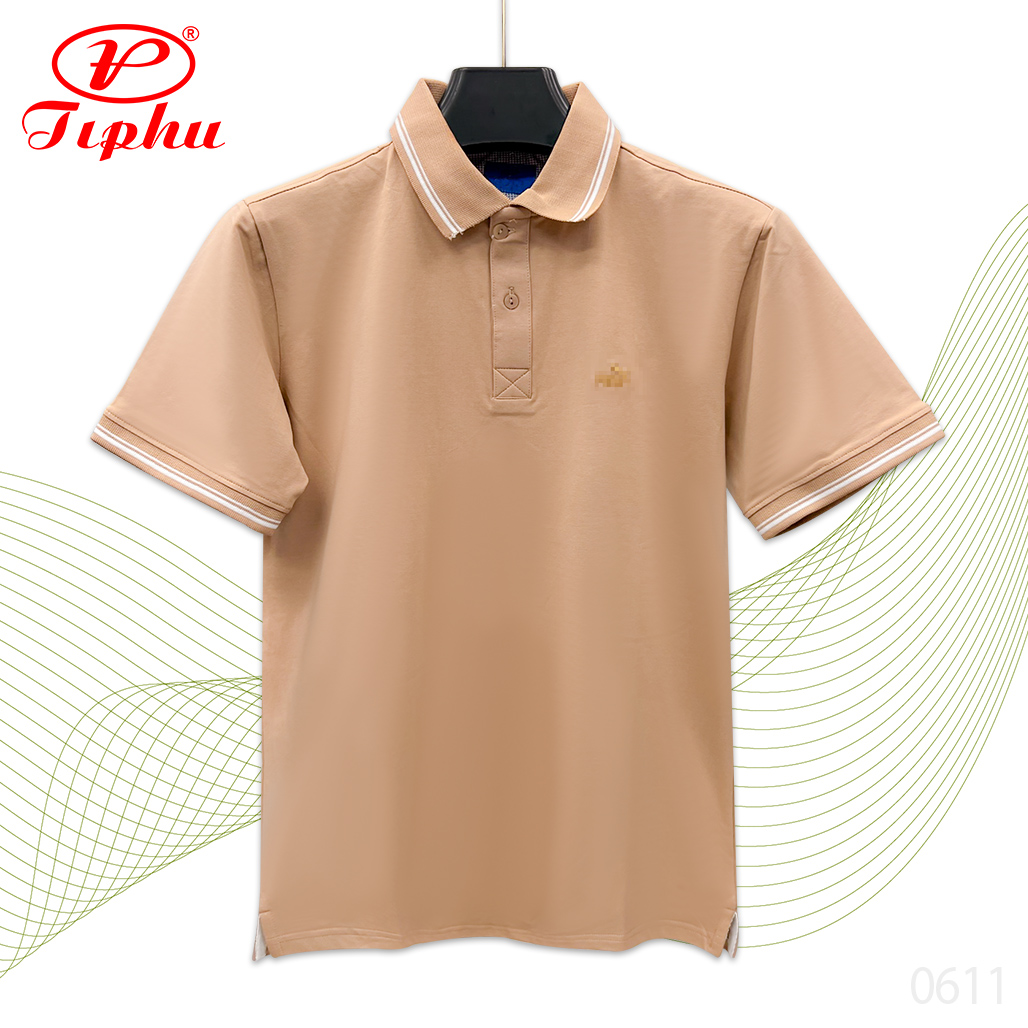 Áo polo nam form trung niên, cổ điển, màu trơn, chất liệu thun cotton hút mồ hôi, tay bo, có size đại