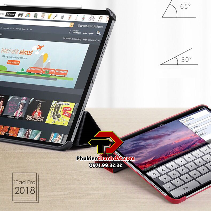 Bao Da Chính Hãng HOCO Crystal Cao Cấp Dành Cho iPad Air 2, iPad 6 Dạng Cuộn, May Viền Tỉ Mỉ - Hàng Chính Hãng